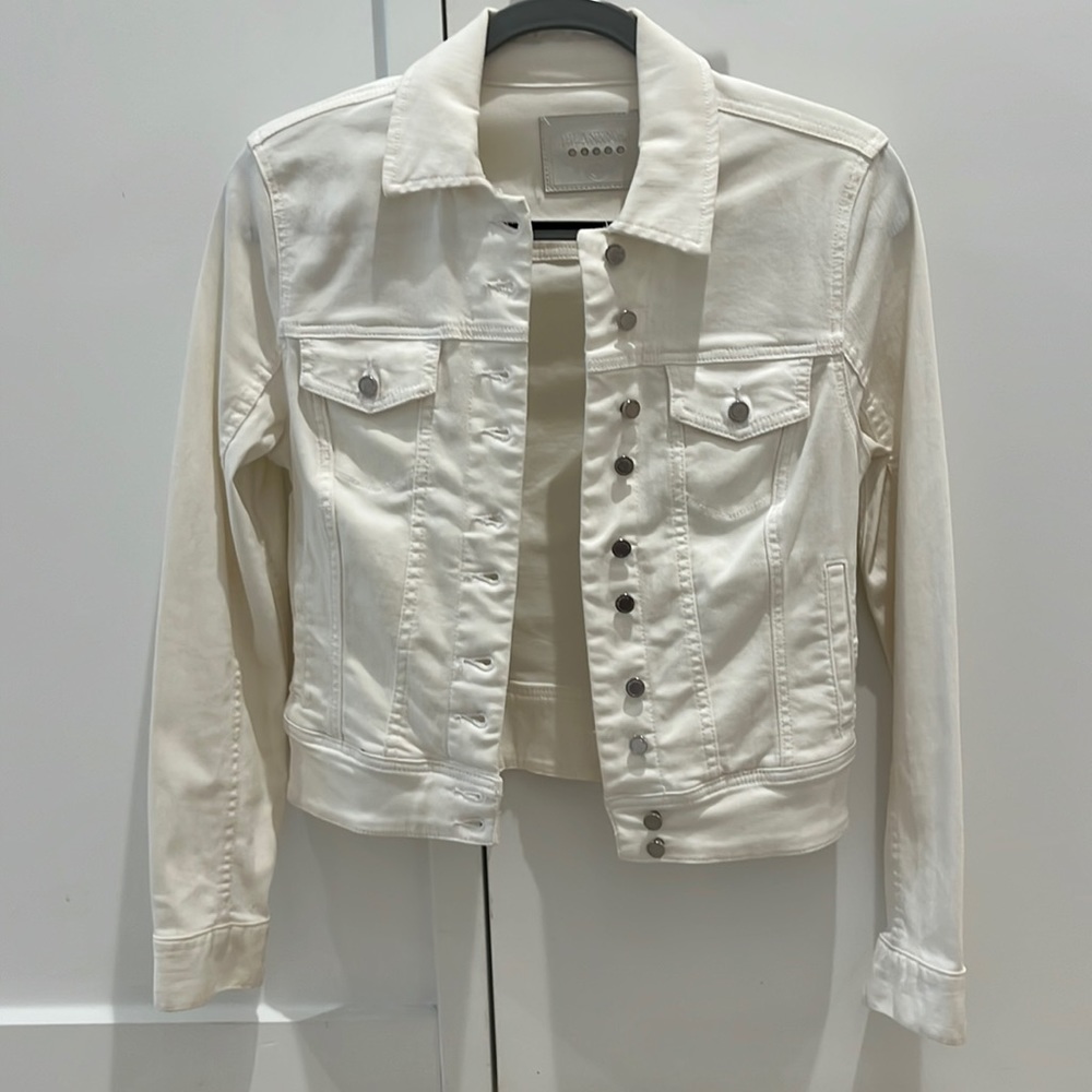 Blank NYC white denim jacket